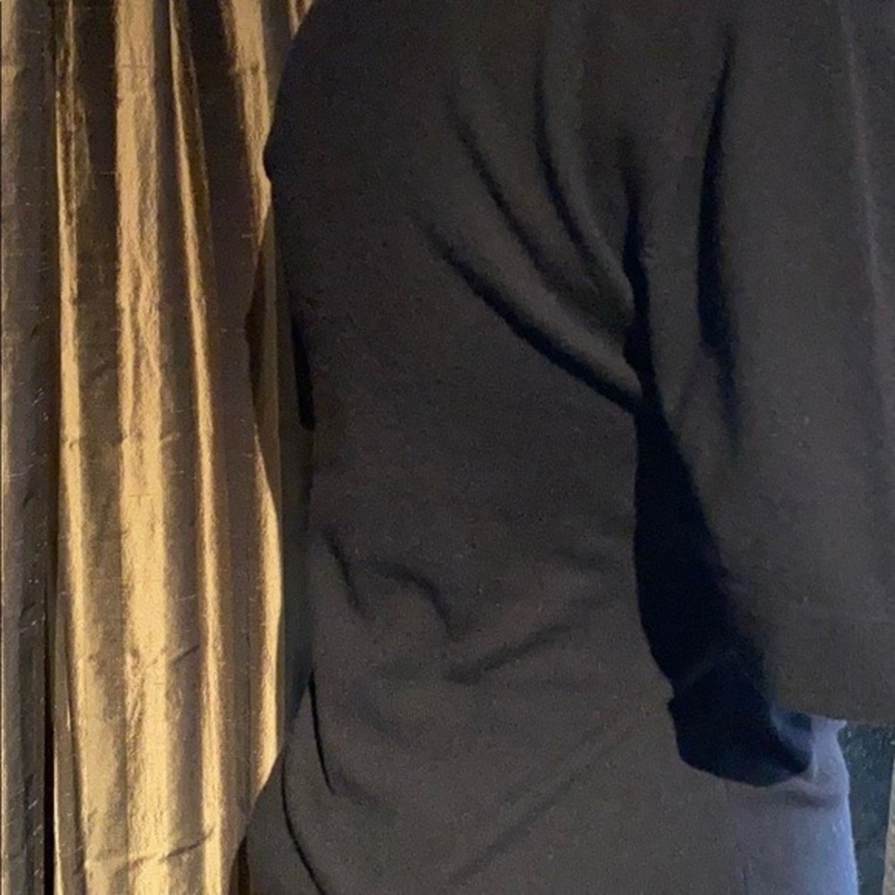 Malo Black 100% Pure Cashmere Short Sleeve Turtleneck Sweater Made in Italy - Picture 3 of 3